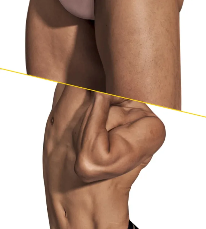 Slip da uomo senza cuciture con design all'anca, intimo da uomo, pantaloni corti da ragazzo, super larghi, larghi 5 cm, con fascia elastica indipendente — image 27