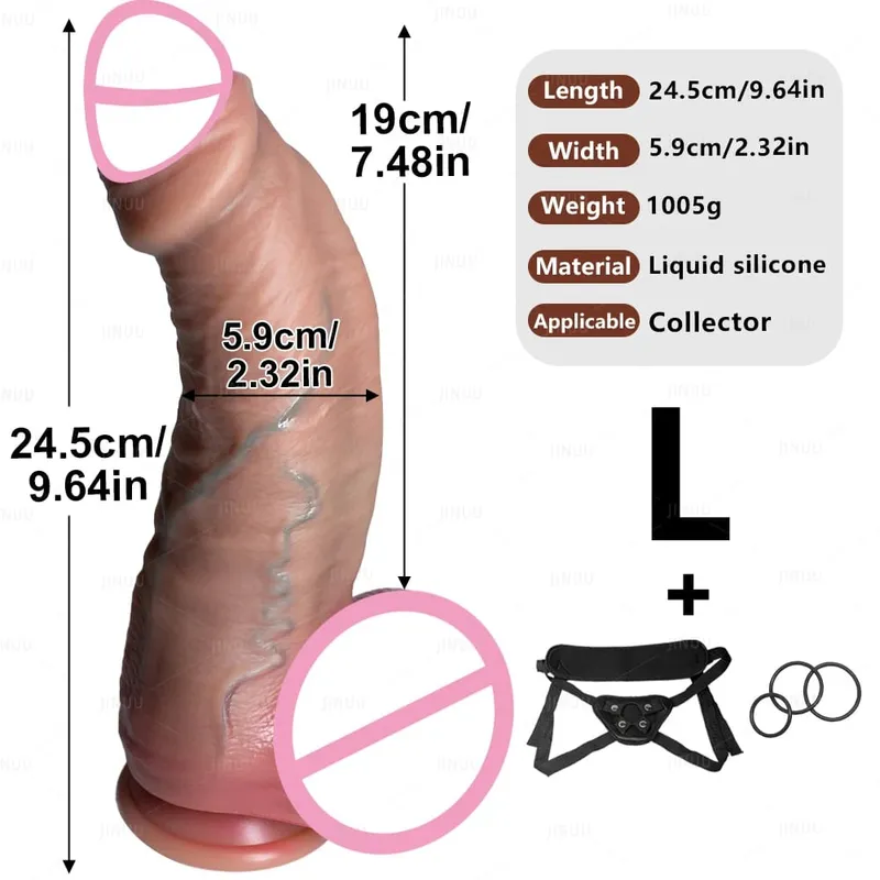 Realistico 3 Formati Fimosi Dildo Pene Realistico Molle Del Silicone Genitali Maschili Masturbazione Vaginale Ventosa Cazzo Donna Sesso Anale — image 10