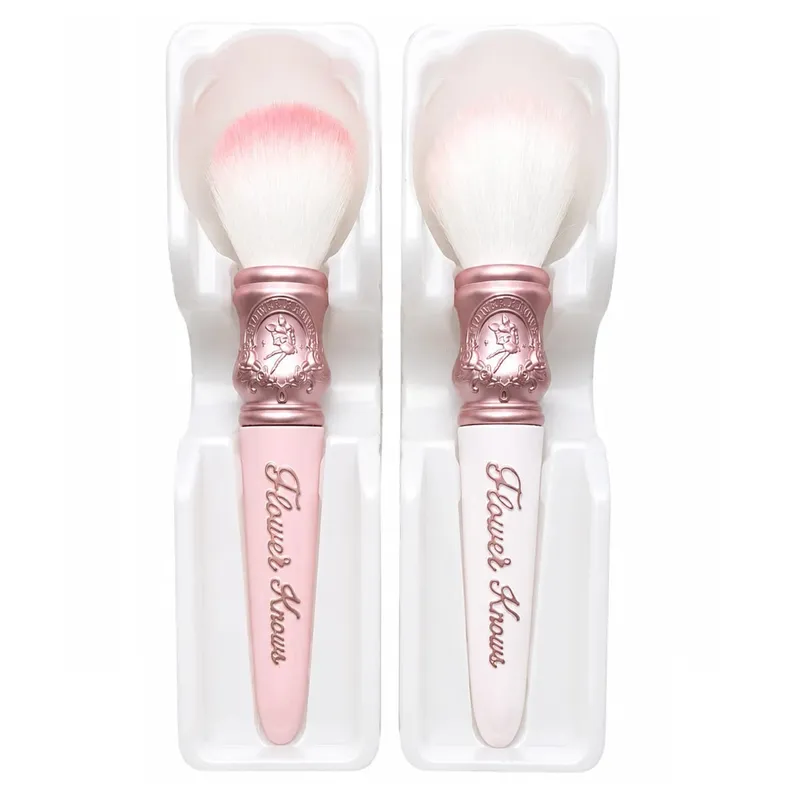 Flower Knows Makeup Brush Set 2pcs Swan Ballet Sweetie Bear Knight Unicorn Blush Brush Soft Synthetic Hair Cute Makeup Tools