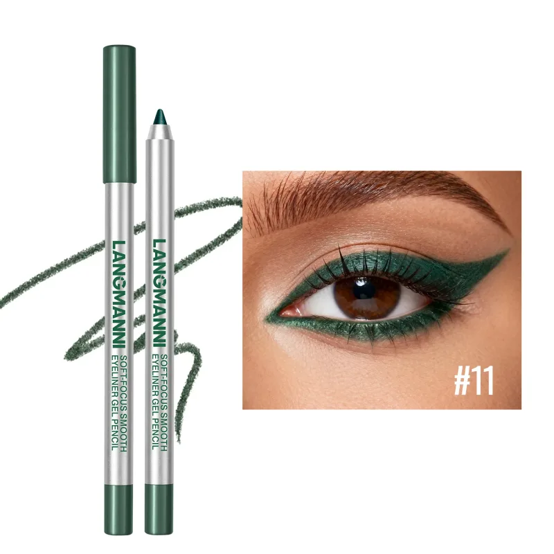 Matita gel per eyeliner brillante perlescente, impermeabile e resistente al sudore, a lunga durata, liscia e facile da colorare, trucco per gli occhi delle donne — image 9