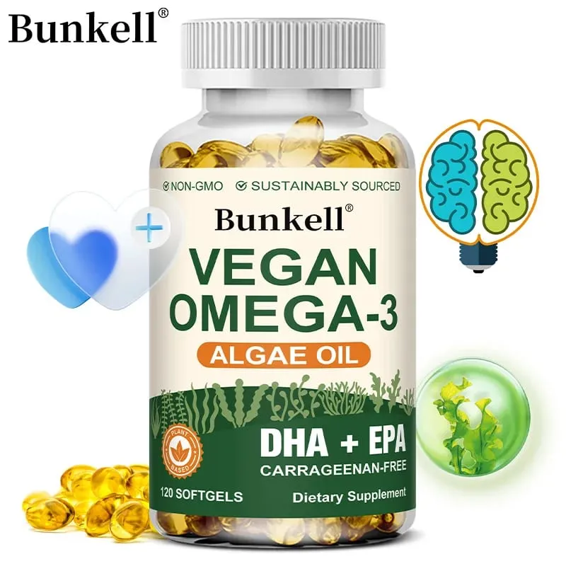1000mg Algae Oil Supplement Supports Brain Cardiovascular and Vision Health Anti-inflammatory and Antioxidant — image 1