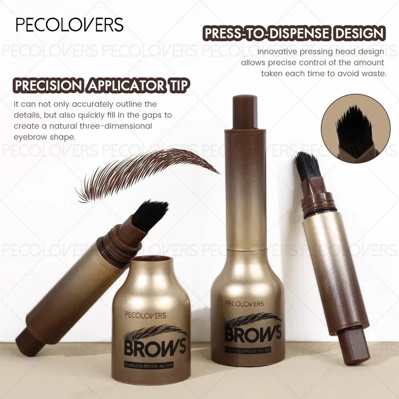 4 Pcs/SET Eyebrow Products Makeup 3 in 1 The Face Contouring Eyebrow Hairline Contour Fine Powder Soft Mist Brow Look — image 6
