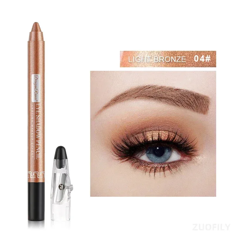 12Colors Glitter Eyeshadow Pen Long Lasting Matte Eye Shadow Palette Shiny Highlighter Silver Purple Eyeliner Pencil Cosmetics — image 15