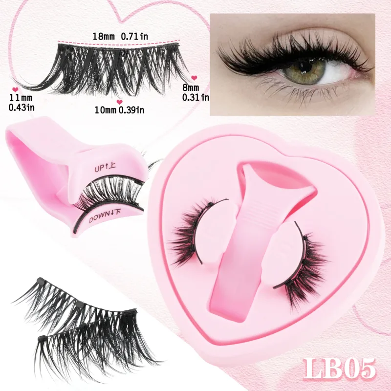 Magnetic Eyelashes 1Pair No Glue Needed 3D Natural Wispy Fake Lashes With Clip Reusable Women Beauty Eye Makeup — image 11