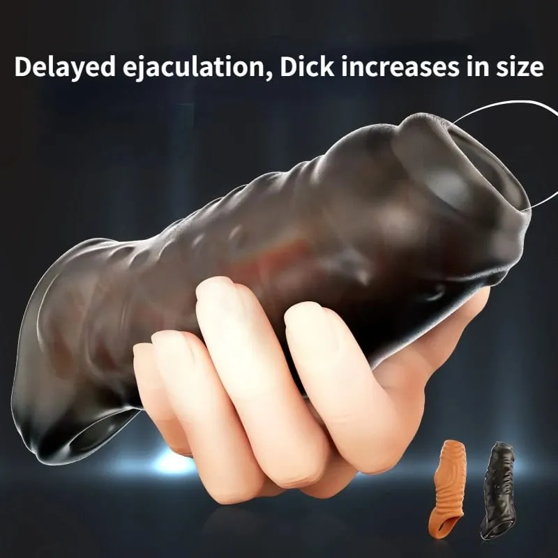 Penis Enlargement Sleeve Lock Sperm Thickening Penis Sleeve Delay Ejaculation Sex Toys for Men Penis Extender Sex Shop — image 1