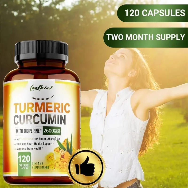 Turmeric Curcumin - Relieve joint pain promote bone growth Supports Joint Inflammation Antioxidant and Digestive Health — image 6