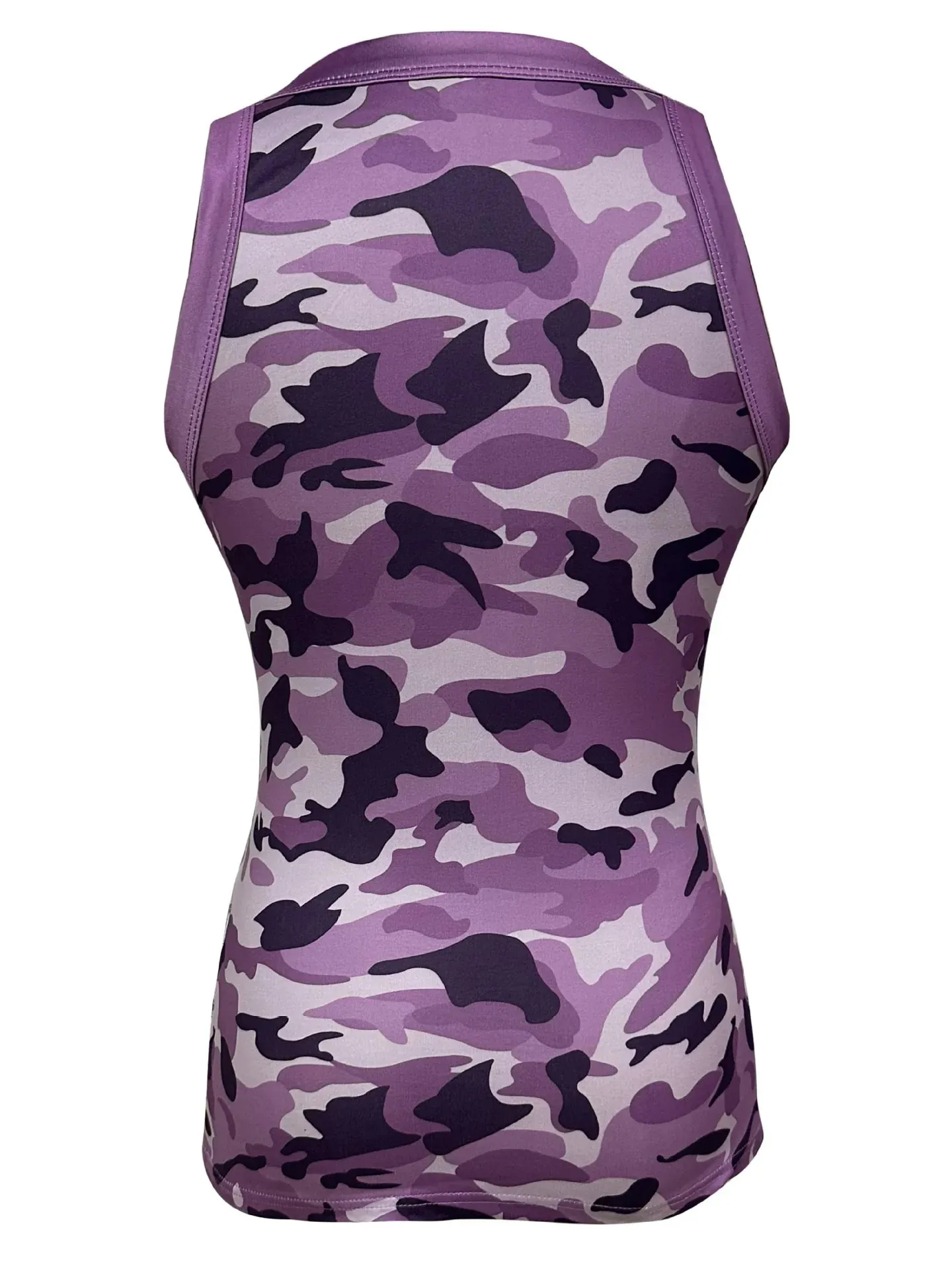 Women Casual Camo Round Neck Ribbed Tank Top Summer Basic Elastic Camisole Sexy Sleeveless Crew Neck Vest Women's Clothing — image 7