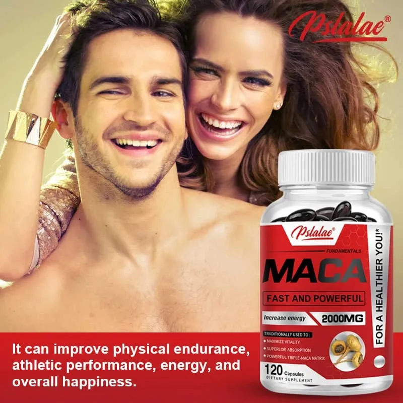 Maca Root Capsules for Men and Women To Maximize Vitality and Performance Made with Black Maca Red Maca and Yellow Maca Powders — image 5