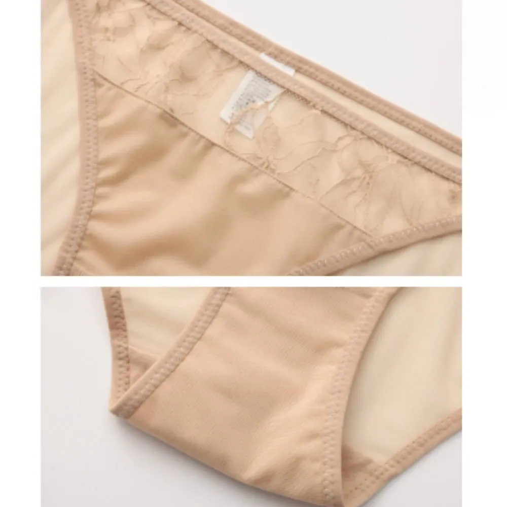 Sexet lingerisæt til kvinder stil Tyndt kontrast blonde patchwork Push-Up trådløs bh med dobbelte skulderstropper til lille buste — image 7