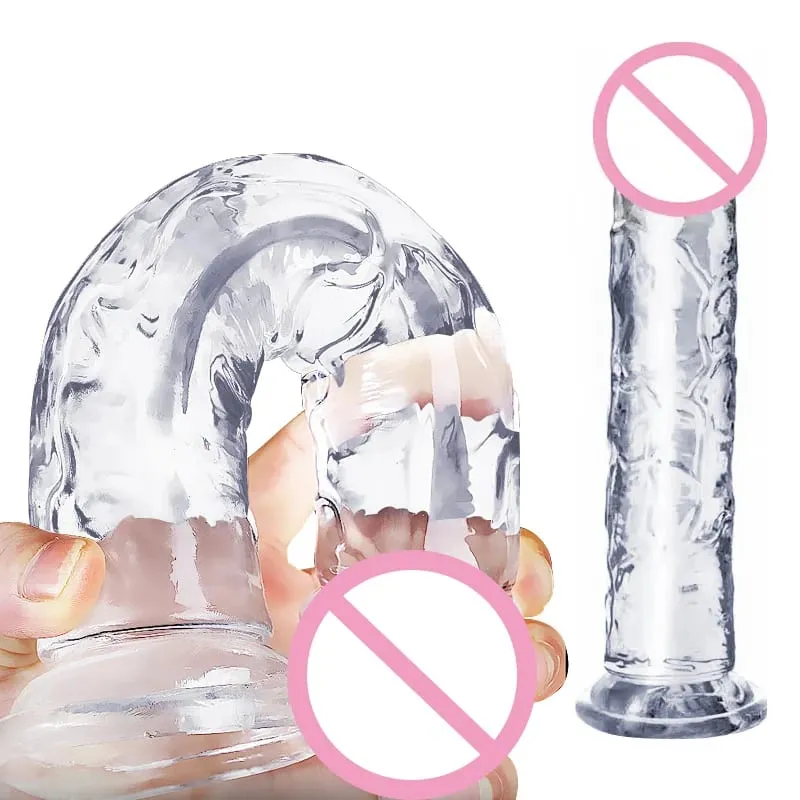 Realistic Dildo Jelly Penis Suction Cup Dildo Realistic Sex Toys For Lesbian Women Female Masturbator Big Dick Fake Dick — image 4
