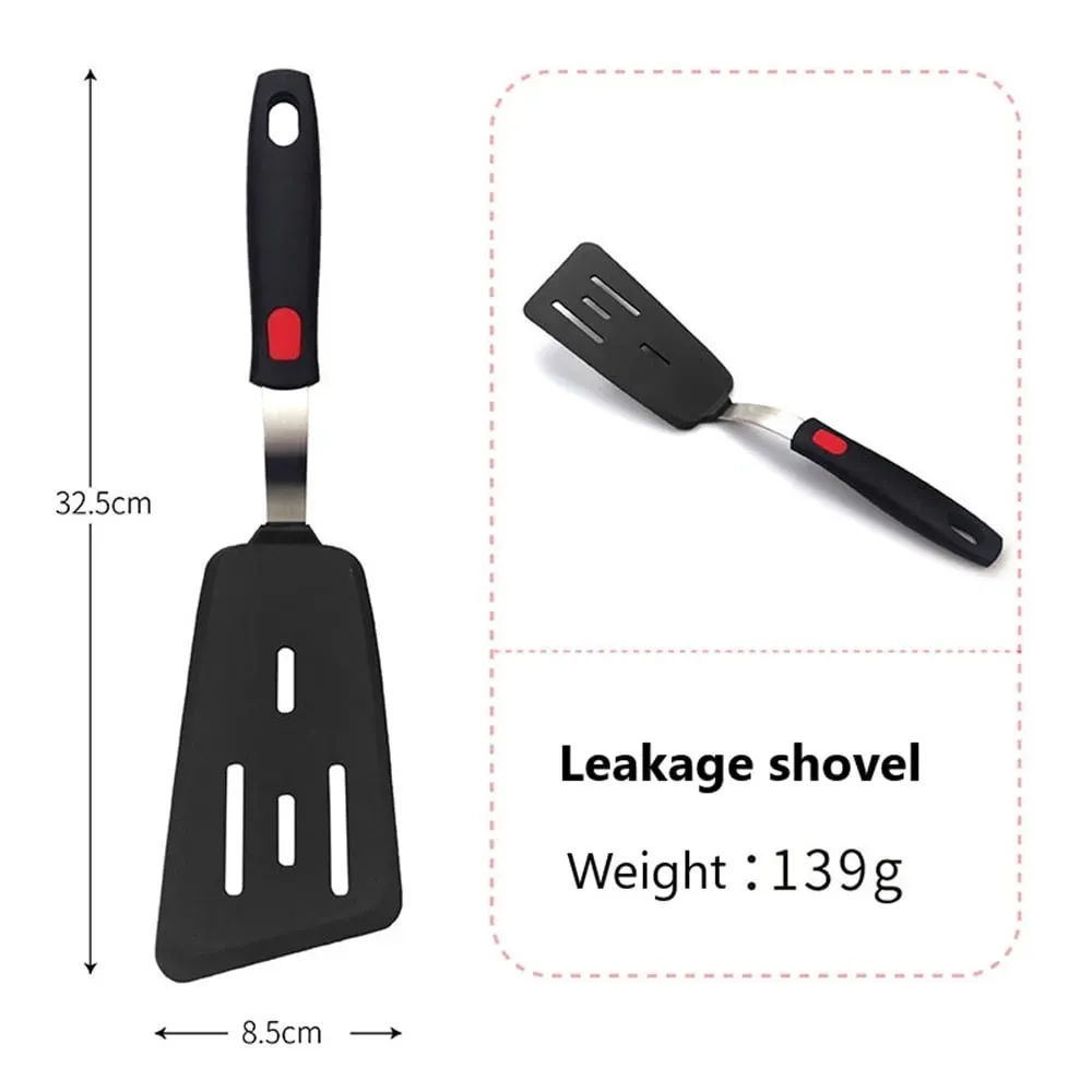 Silicone Spatula for Non Stick Pots High-temperature Resistant High Quality Stir Spring Steel Fry Spatula Tools Kitchen Utensils