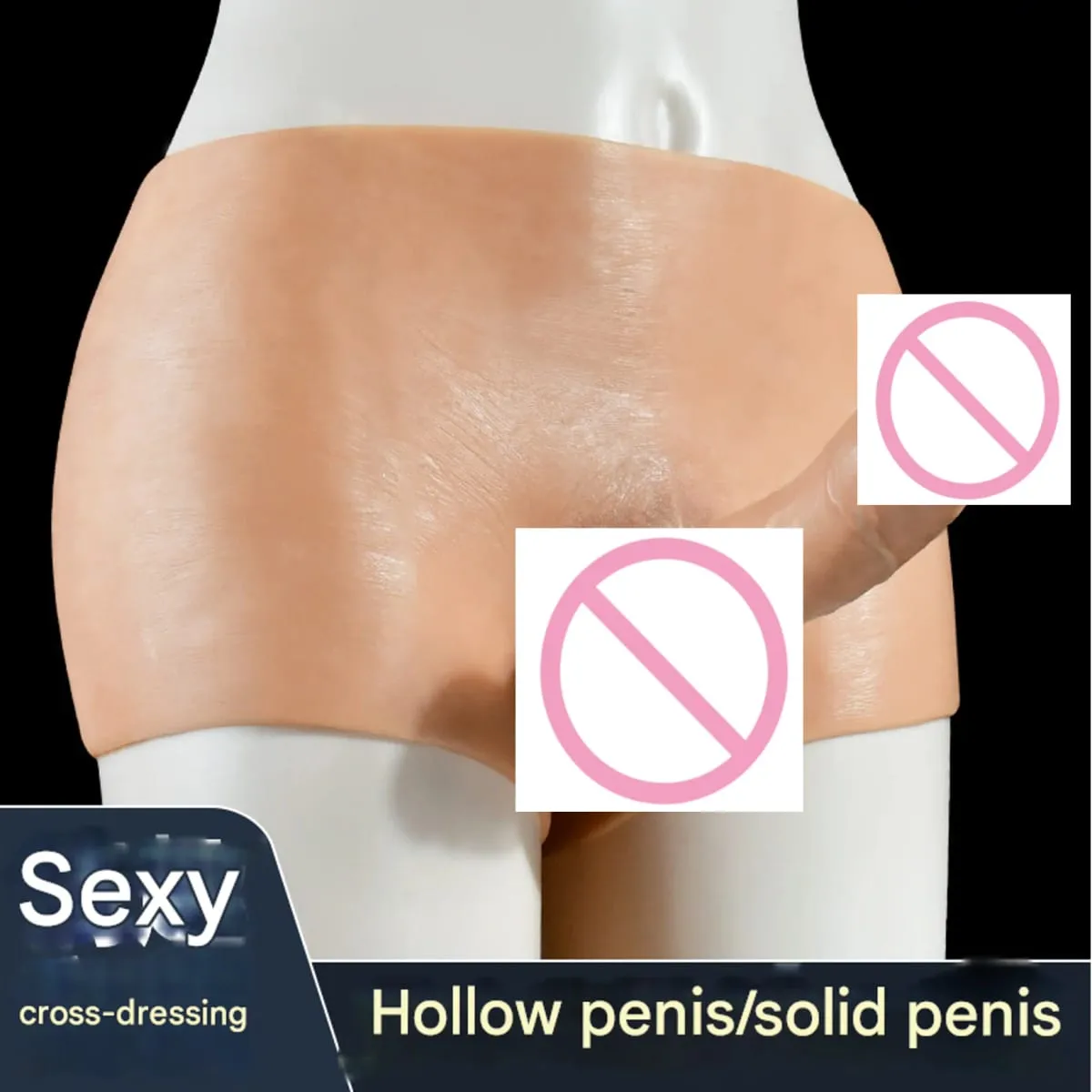 Realistisk ihålig känsla Silikonhud Dildo Byxor mjuk penisärm för par Strapon Sexleksaker kuk män gay18 Trosor Lesbisk — image 4