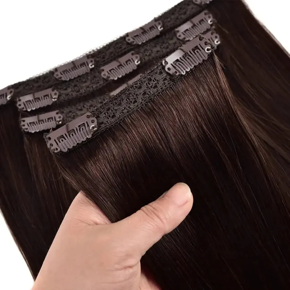100% Real Human Hair Blonde Clips In Hair Extensions Bundles Natural Black Bulks Blonde 613 Piano Colored Brazilian Hair 30 inch — image 10
