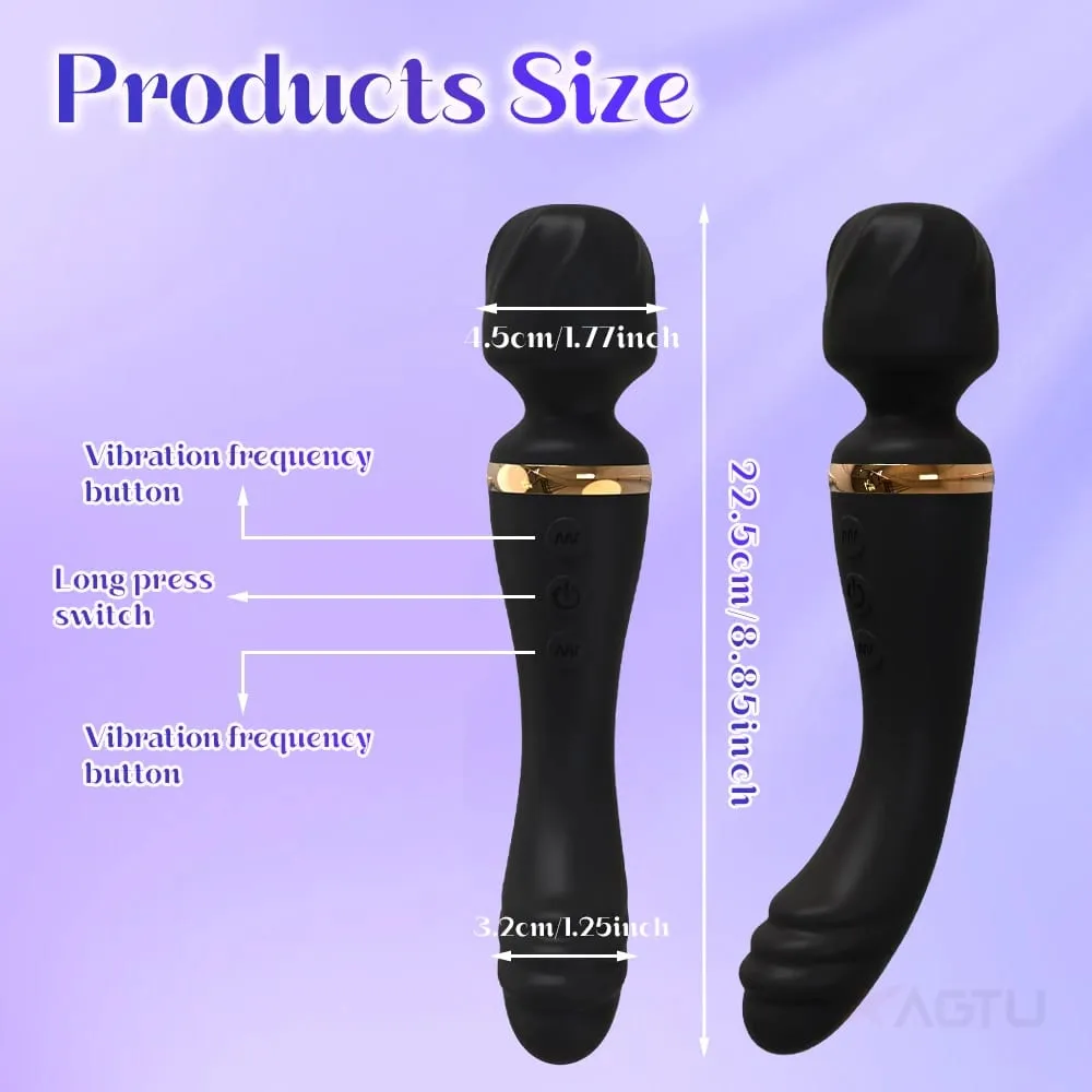 2 in 1 Vibrator AV Wand for Women G-Spot Clit Vagina Stimulator Nipples Breast Massager Female Masturbator Sex Toy for Women — image 4