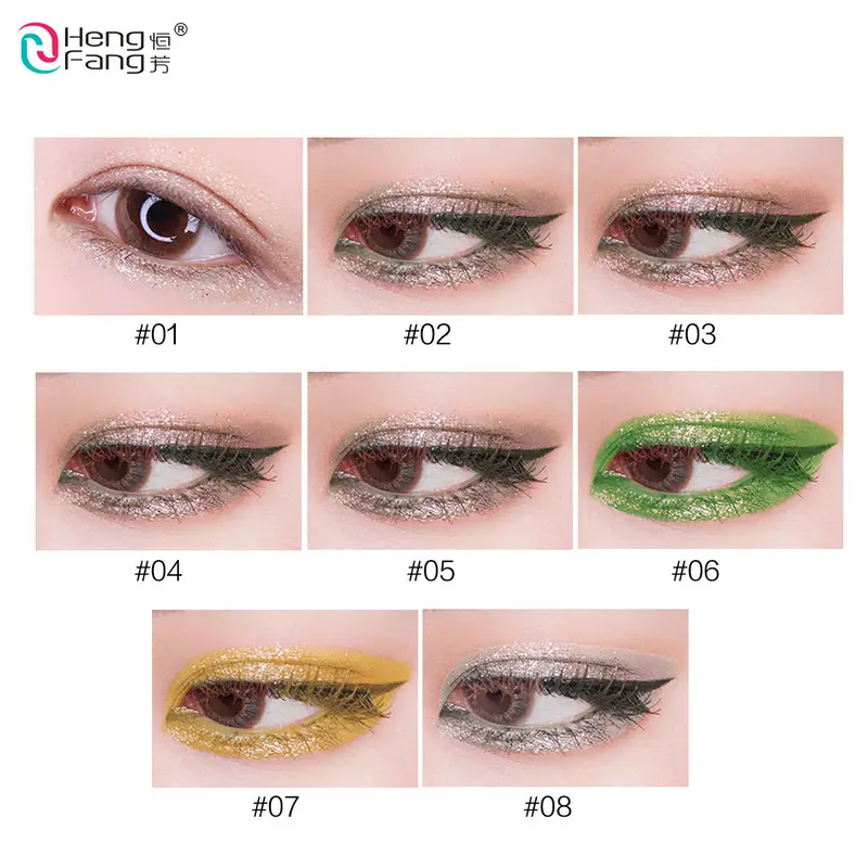 Brand Shiny Makeup Waterproof Long Wear Color Glitter Eyeliner Liquid Make Up Long Lasting Natural Eye Liner Gel 52158# — image 1