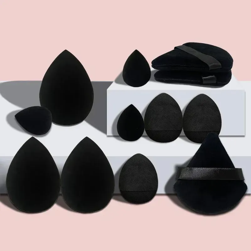 12Pcs Makeup Sponge Velvet Triangle Powder Puff Face Finger Puffs Mini Beauty Egg Liquid Foundation Tools Make Up Accessories — image 10
