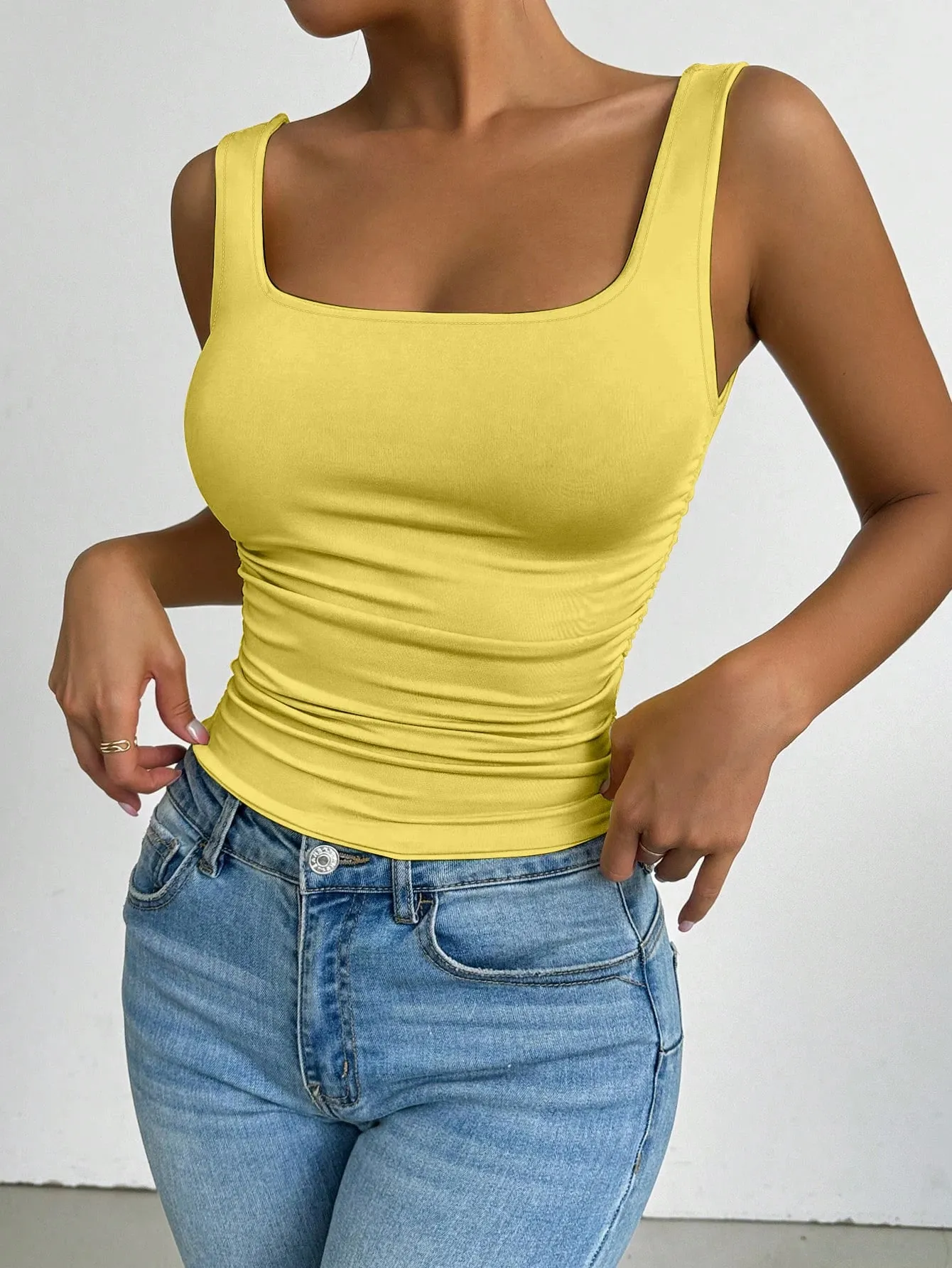 New Fashion Women's Slim Fit Versatile Solid Color Vest — image 8