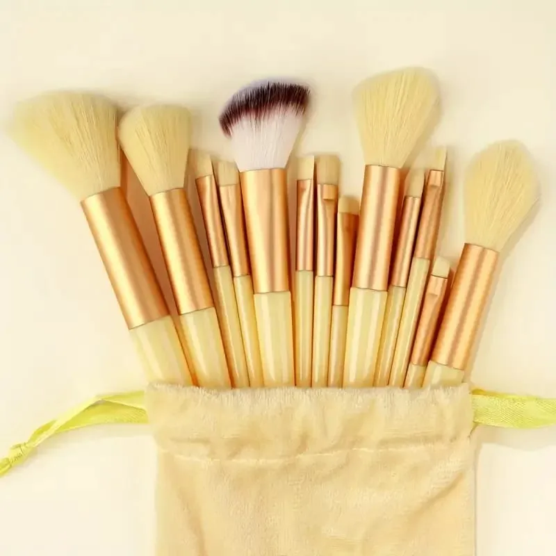 13 Stuks Make-Up Kwasten Set Zachte Pluizige Oogschaduw Markeerstift Concealers Borstel Blush Losse Poeder Borstel Mengen Vrouwen Beauty Tool — image 17