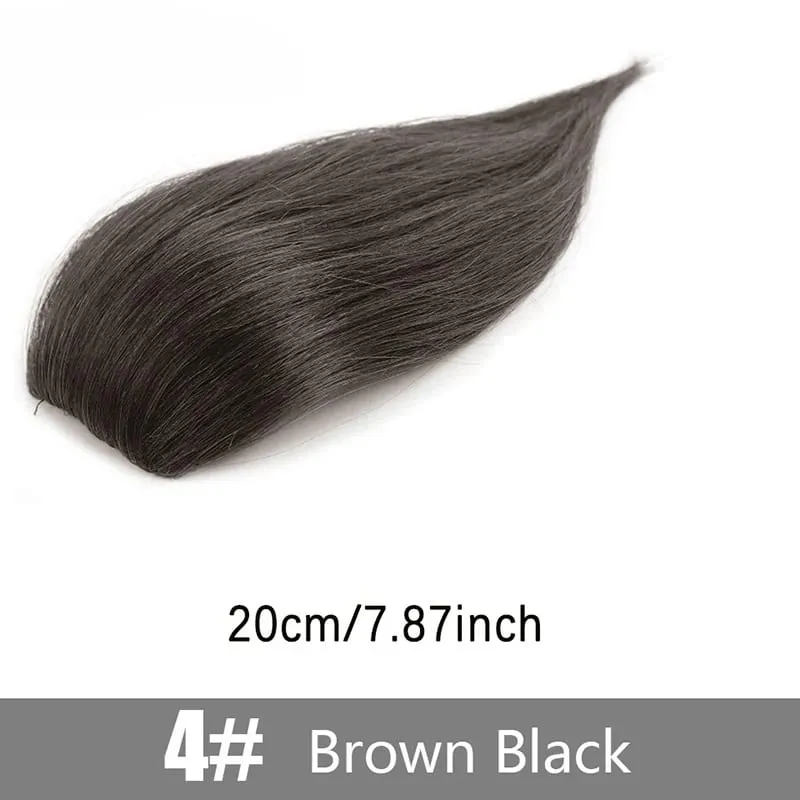 Peruca almofada sintética peça de cabelo 20cm 30cm dois cartões almofada de uma peça raiz de cabelo aumentar quantidade extensões de cabelo