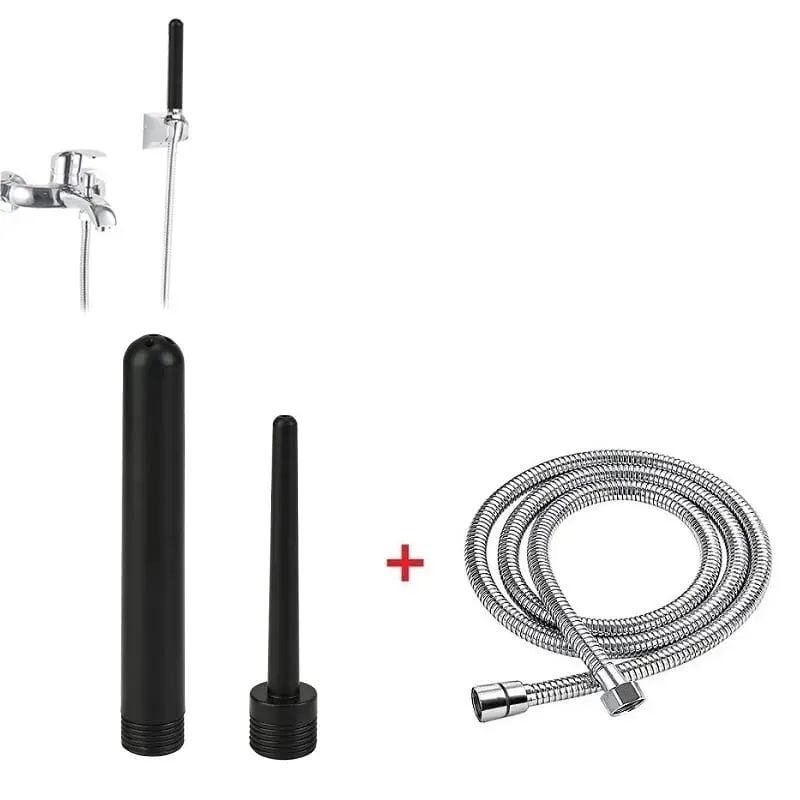 Stainless Steel Douche Enema Syringe Anal Plug Shower Cleaning Set Metal Enema Anal Butt Plug Nozzle Tip Attachment Gay Man — image 3