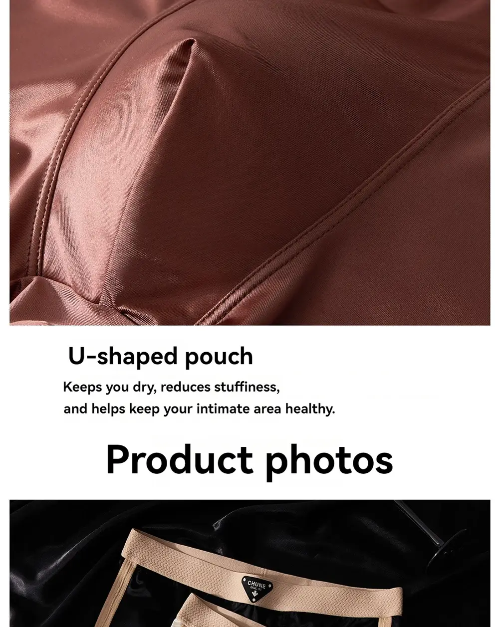 3PCS/Pack Luxury Satin-like Ice Silk Men's Panties Hygroscopic Breathable Double-layer Silk Crotch Boxer High Elastic Underpants — image 7