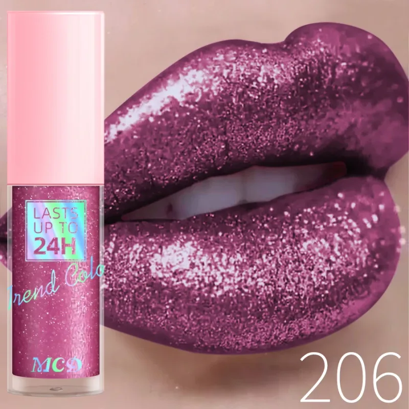 18 Colors Diamonds Glitter Lip Gloss Long Lasting Waterproof Liquid Lipstick Pearl Shining Lip Color Sparking Lip Makeup Women — image 11