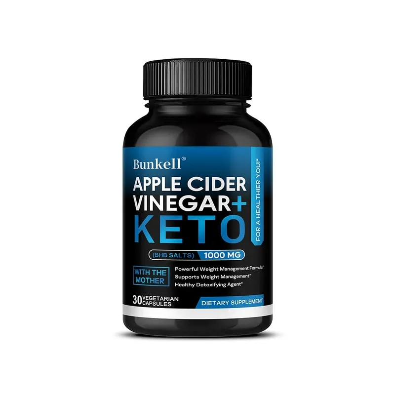 Keto-Apfelessig-Kapseln 1000 mg unterstützen die Stoffwechselfunktion, die Verdauung, das Appetitmanagement und die Körperreinigung — image 8