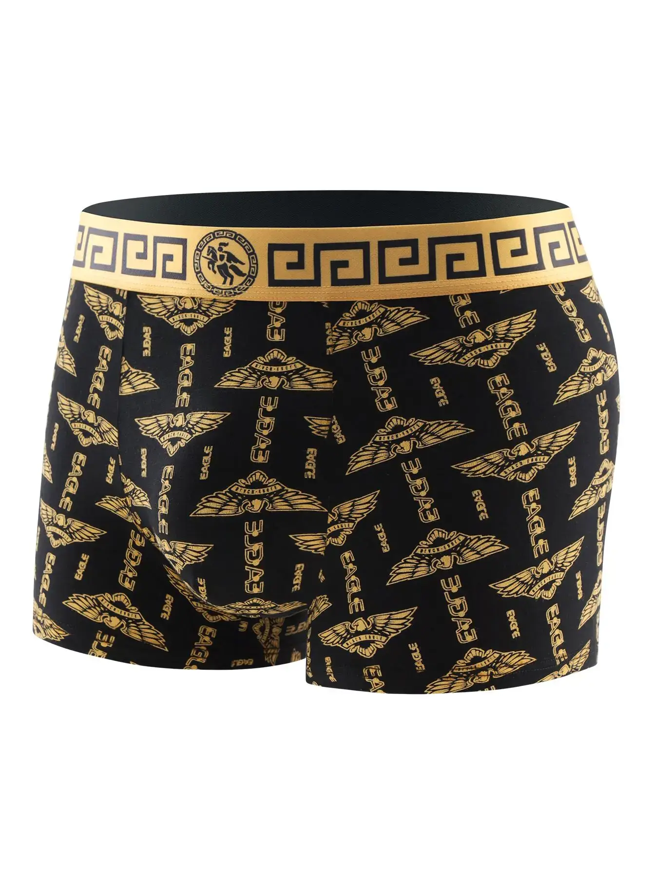 4 pezzi: slip intimi da uomo, boxer con stampa di tendenza, slip da uomo eleganti e di tendenza, boxer standard traspiranti — image 10