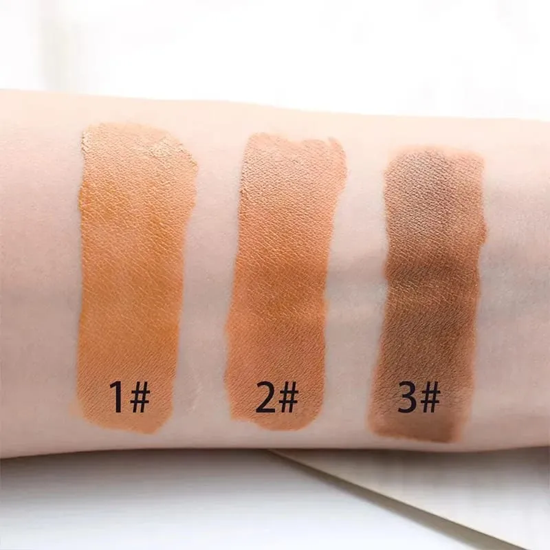 Micolor Fit Me 2 IN 1 Poreless Powder & Liquid Foundation Full Coverage Liquid Concealer Scars Dark Circles Acne Cosmetic Set