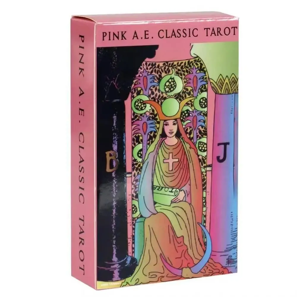 Pink Classic Tarot Decks Divination Personal Use Tarot Deck Full English Version Oracles Deck for Girl Board Game — image 3