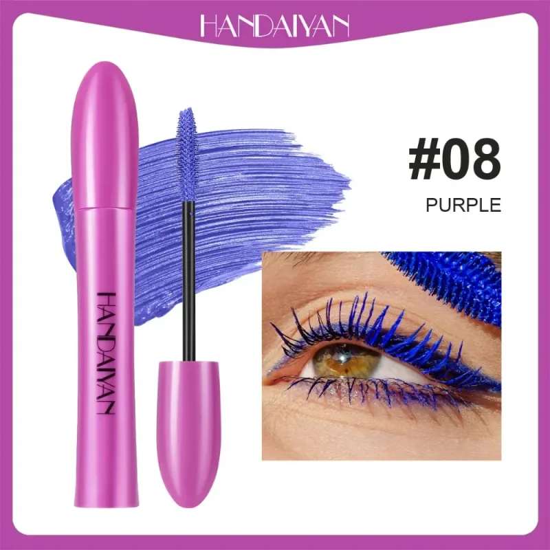 10 Color Waterproof Volumizing Mascara Smudge-Proof Curling Long-Lasting Sapphire Blue Pink Mascara for Bold Eye Look Cosmetics — image 14