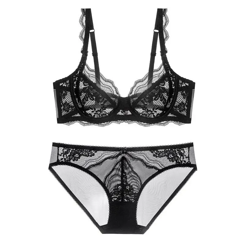 Ensemble de Lingerie en dentelle Ultra fine, nouvelle mode, soutien-gorge Push Up à armatures, doux et solide, Style français, disponible en plusieurs tailles pour femmes 32-42 — image 5
