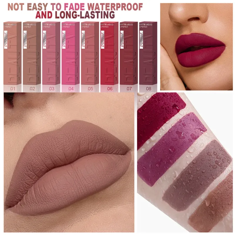 Lip Gloss Lipstick Easy To Color Waterproof Easy-color Sweat-proof Non-stick To Cups Y2K Fancy Fashion Suitable For Christmas — image 4