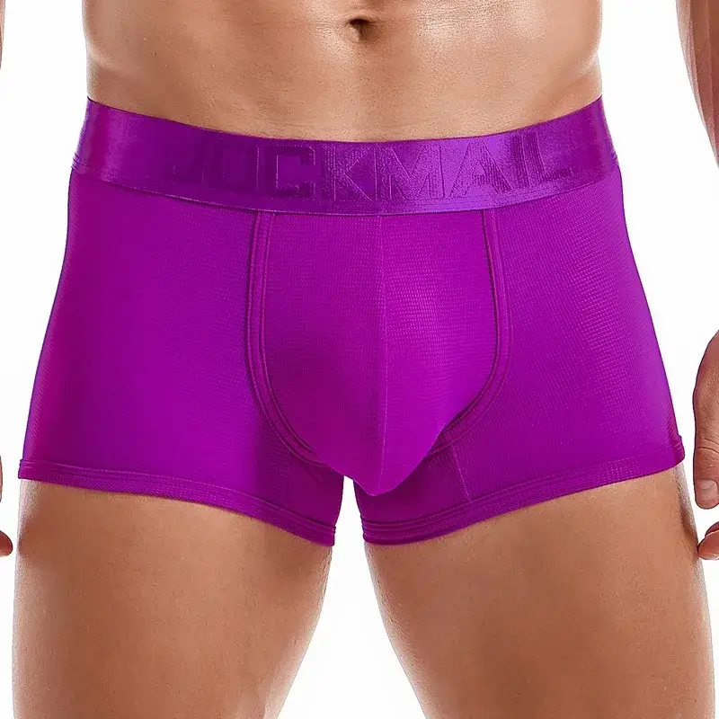 Sexy Underwear Mens Flat Corner Pants Ice Silk Breathable Youth Quadrangle Pants Guard Pants Mesh Quick Drying — image 18