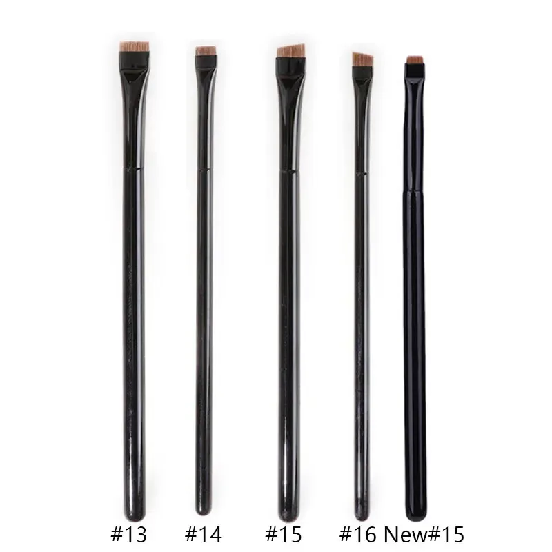 1pc Super Thin Angled liner Make up brush Eye brow Synthetic hair Makeup brushes Fine Eyebrow sharp cosmetic tools Professional
