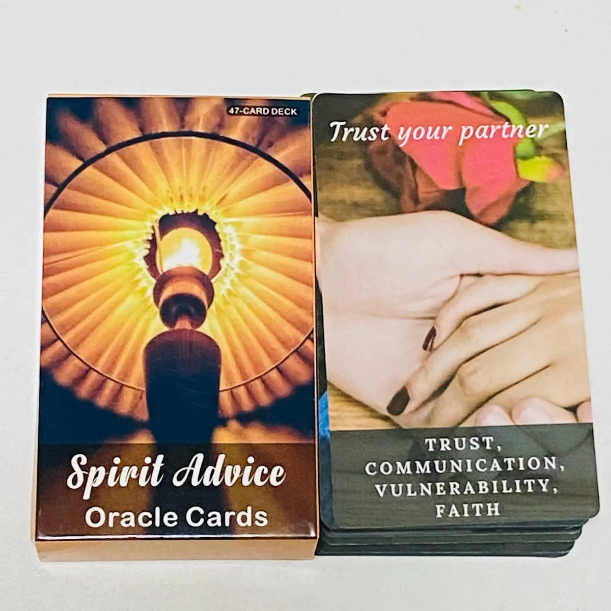 Spirit Advice Oracle Cards 47 Deck English Version Spirit Board Games with Keywords on Cards — image 1
