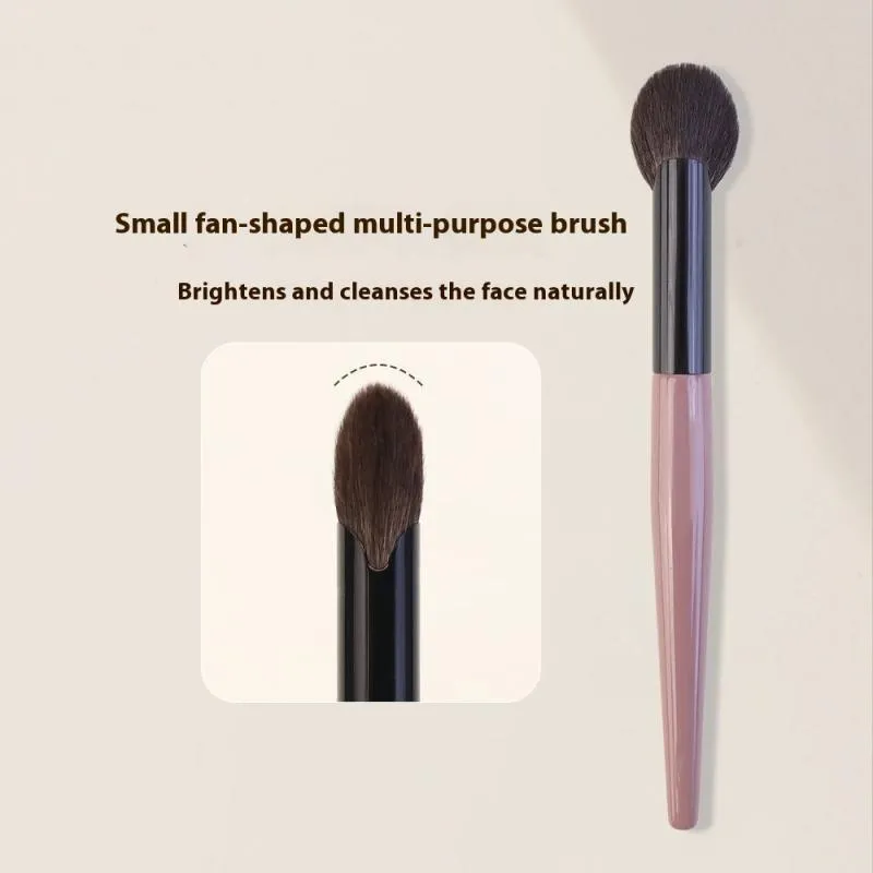 【1 st Liten fläktform Blusher Brush Powder Blush Cream Liquid Blush Makeup Borstar Exakt Blush Brush Makeup Tools】 — image 2