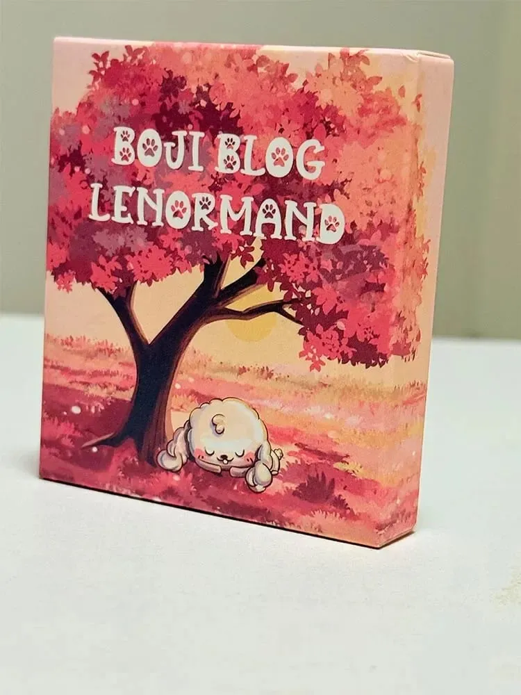 Boji Blog Lenormand Deck English Version 39pcs A Rabbit's Journey Through Destiny Divination Tarot Card for Tarot Lovers