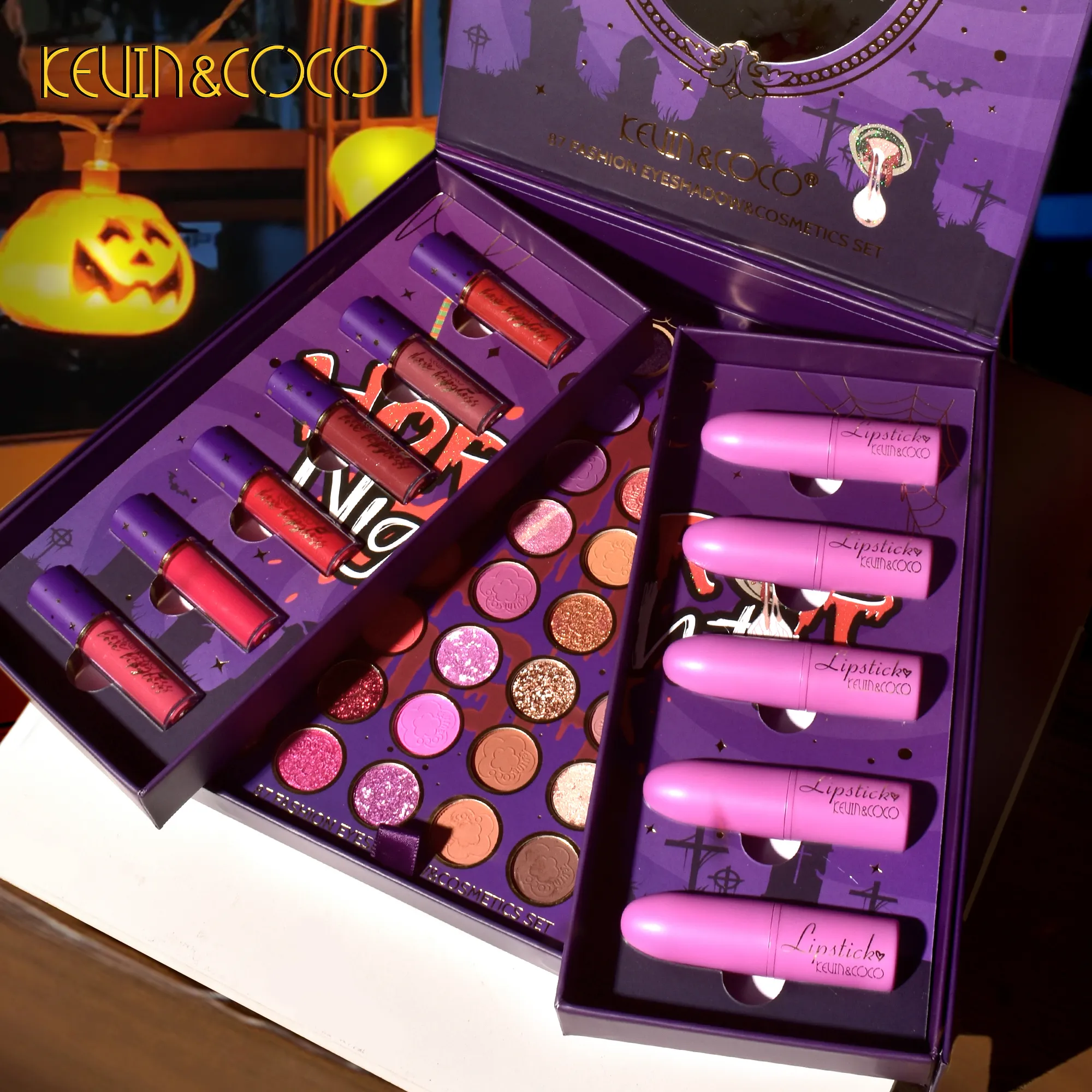 87 Color Fashion Eyeshadow Cosmetic Set Eye Shadow Lipgloss Lipstick Makeup Kit — image 4