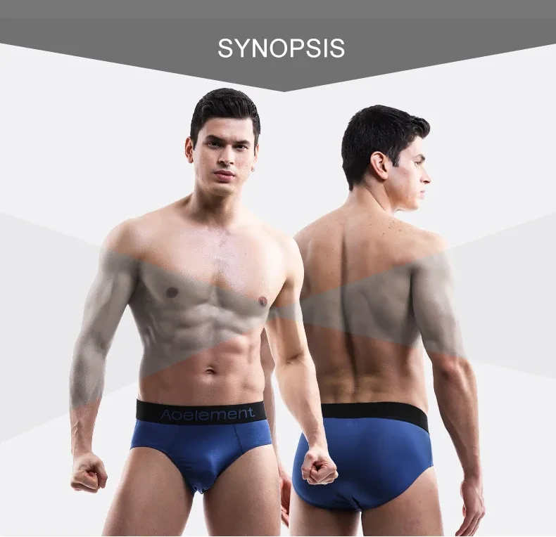 Men's underwear triangle shorts ice silk fashion breathable sexy thin U convex bottom pants youth low waist triangle shorts head