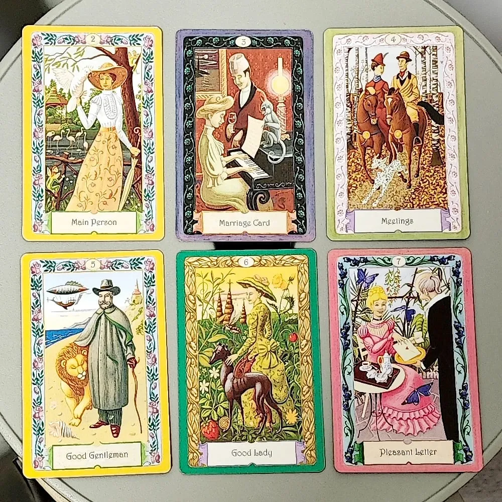Mystical Kipper Deck 9*6cm German System of Fortune Telling 36 Pcs Oracle Cards with Keywords — image 1