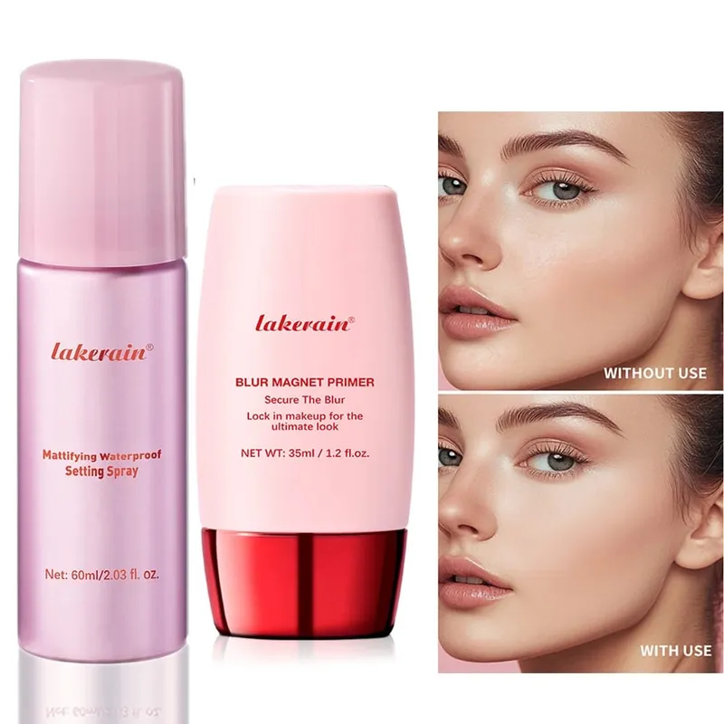 Makeup Set Of Makeup Primer And Setting Spray Invisible Pore Color Rendering Hold Makeup For Base Makeup And Makeup Finishing — image 2