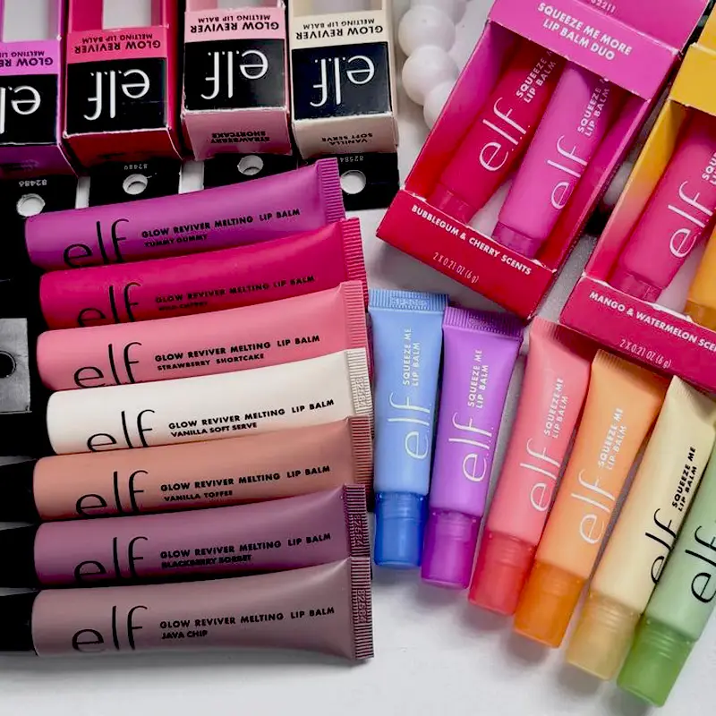 E.l.f Squeeze Me More Lip Balm Duo Lip Gloss Mango-Watermelon Bubblegum-Cherry Mint-Chocolate Two Tone Set with 3 Combinations — image 2