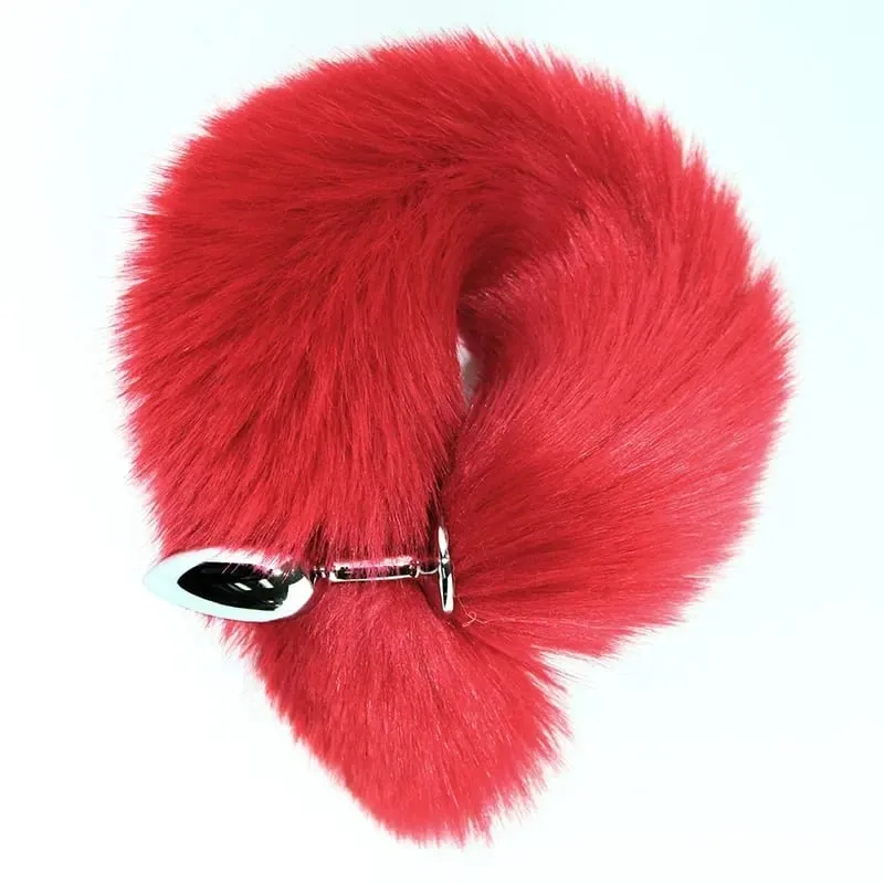 Sex Sm Props Metal Anal Plug Solid Color Fox Tail Anal Plug Backyard Development Training Plug Anal Toys Expand The Anus — image 10