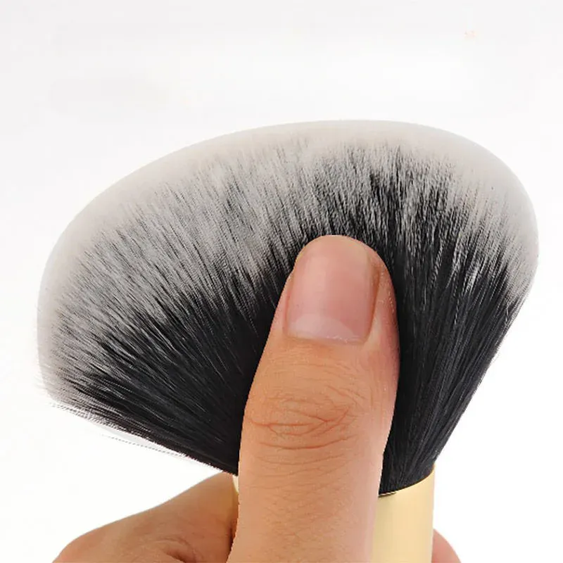 Large Round Handle Powser Brush Black Makeup Brushes Fluffy Soft Professional Powder Foundation Blush Brush Cosmetic Accessories — image 5