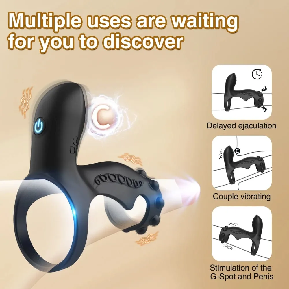 Adult Supplies Vibrating Cock Ring Clitoral Stimulation Vibrator Penis Ring G Spot Delayed Ejaculation Sex Toys for Men Couple — image 2