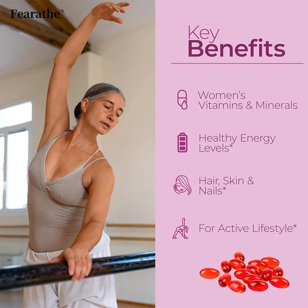 Women's Daily Multi Capsules - Antioxidant Daily Multivitamin To Support Energy and Immune Health - 120 Capsules — image 3