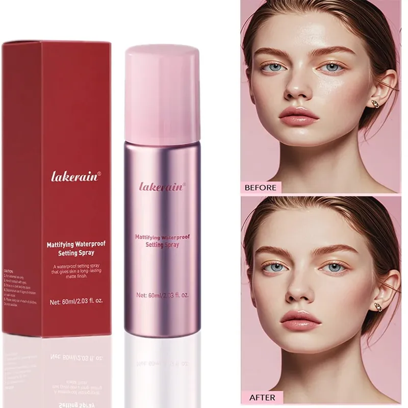 Setting Powder and Setting Spray Set Ultimate Blurring Oil Control Matte Waterproof Long-Lasting Blurs Oil Control Makeup Kit — image 3