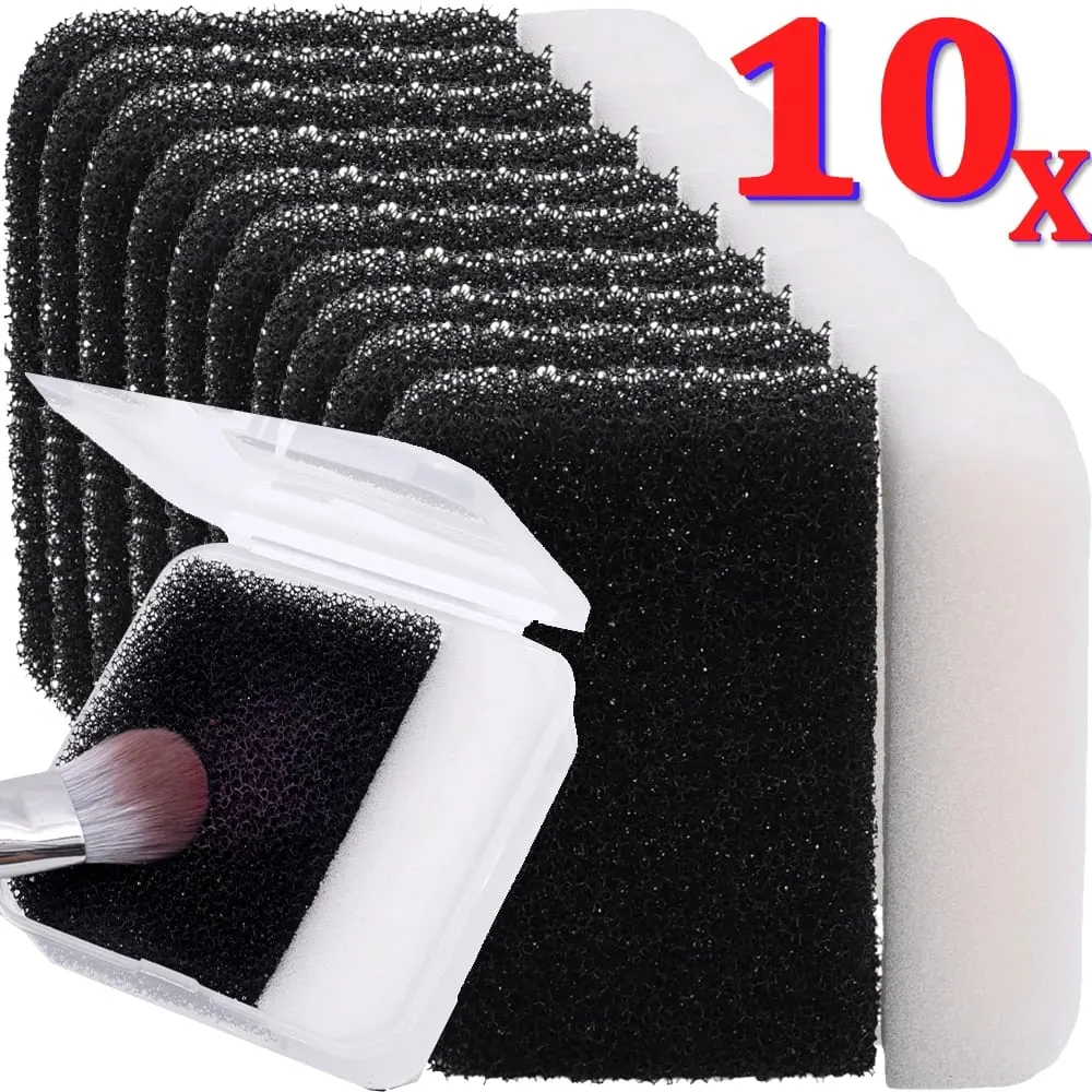 New Makeup Brush Cleaning Box Sponge Puff Cleaner Quick Cleaning Sponge Brushes No Damage To Bristles Box Cleaning Cleaner Tools — image 1