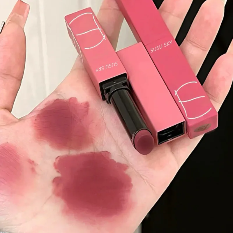 Red Brown Matte Velvet Lip Gloss Waterproof Liquid Lipstick Nude Red Sexy Lip Tint Mud Makeup Latte Coffee Lip Glaze Cosmetics — image 5
